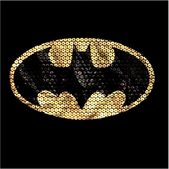 Batman Tops - *3/$30* DC Comics Gold Faux Sequin Batman Tee